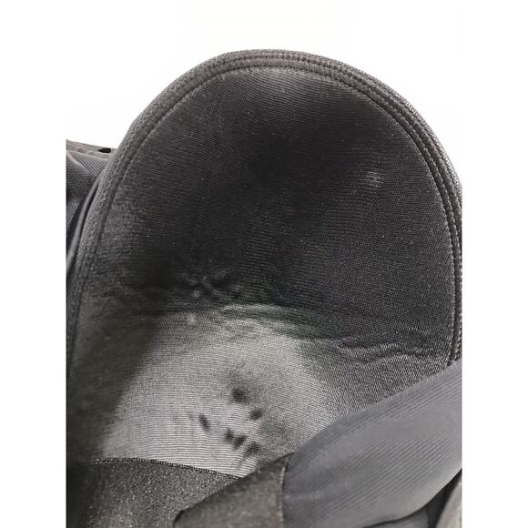 WOMEN'S Fit 4 U Laser Cut Tankini Swim Floral Top BLACK ONE PC 18W HIPS A304232 - Picture 7 of 10